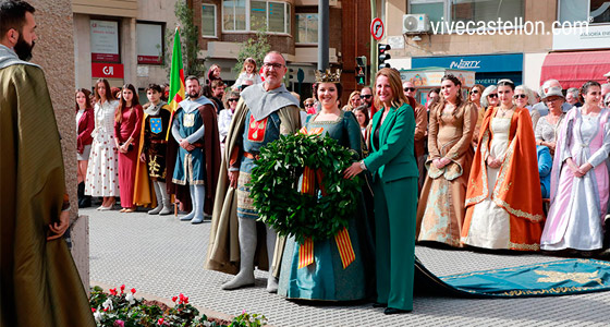 Homenaje a las Na Violant d´Hongria i Dones de Companya con motivo del 75 aniversario de la Germandat dels Cavallers de la Conquesta
