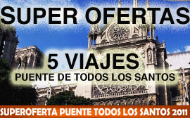 5 SUPER OFERTAS para viajar en el puente de Todos los Santos.