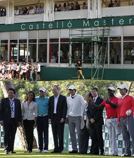 EL PRESIDENTE DE LA GENERALITAT Y SERGIO GARCÍA DIERON LA BIENVENIDA A RAFA NADAL AL CASTELLÓ MASTER