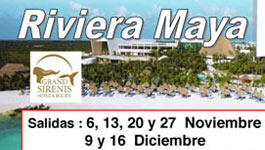 MEDITERRÁNEO HOLIDAYS te propone viajar a la Rivera Maya.