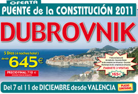 Viaja a Dubrovnik en el puente de la Constitución