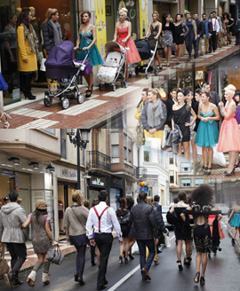 Los comerciantes de la calle Ruiz Zorrilla, toman la calle.