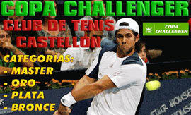 Comienza la copa Challenger en el Club de tenis Castellón