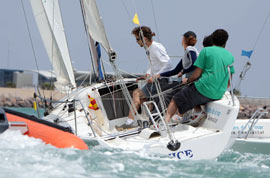 El I Open de Match Race Escoles de la Mar de la Generalitat- Marina Burriananova calienta motores