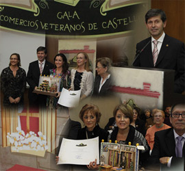 Entrega de premios en la  IV Gala del Comercio Veterano de Castellón