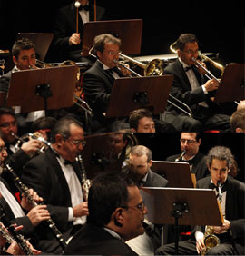 Concierto de la Banda Municipal en el Teatro Principal en la Gala para Gente Mayor