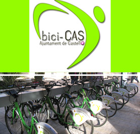 El bicicas vuelve a prestar servicio en la plaza de la Pescadería, tras las obras de remodelación