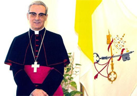 El arcipreste de la Basílica de Santa María la Mayor de Roma  y nuevo cardenal español Mons Santos Abril, saluda a los castellonenses por su vinculación con la Basílica del Lledó