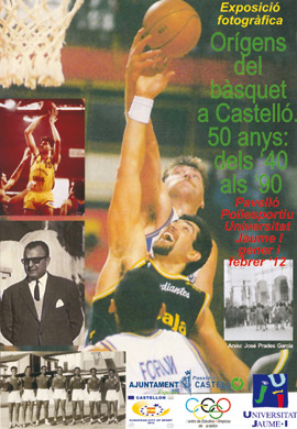 Exposición de fotografía antigua de baloncesto en la UJI
