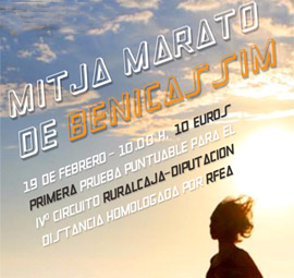 XVIII Media Maratón de Benicàssim el domingo 19 de febrero