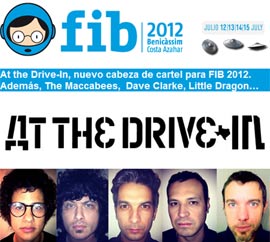 At the Drive-In, nuevo cabeza de cartel para FIB 2012. Además, The Maccabees,  Dave Clarke, Little Dragon