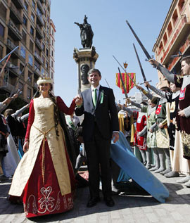 Acto homenaje a Jaime I,  fundador de la ciudad de Castelló