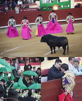 Fotos de El Cid, El Fandi y el castellonense Abell Valls en la quinta corrida de toros de la Magdalena 2012