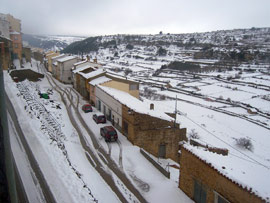 18 centímetros de nieve primaveral en Vilafranca