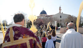 Bendición y Procesión de Ramos en la basílica de Lledó y horarios próximas celebraciones