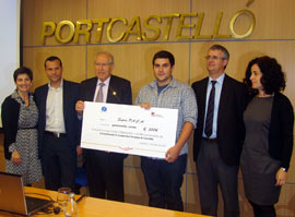 PortCastelló premia a Lidia Caro y Daniel Muñoz por su trabajo de comunicación y logotipo del 110 aniversario