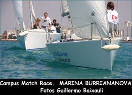 El II Campus de Match Race Escoles de la Mar de la Generalitat- Marina Burriananova se celebrará el  21 y  22 de abril en Burriana