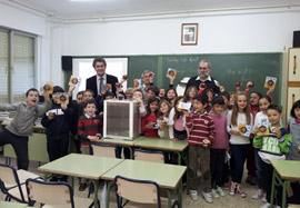 Master class para escolares  sobre cómo comportarse ante las abejas