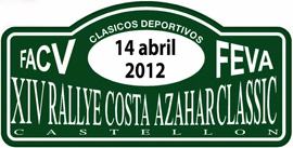 XIV Rallye Costa Azahar Classic el 14 de abril