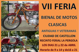 VII Feria bienal de motos clásicas, antiguas y veteranas ciudad de Castellón