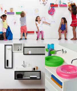 Innovadora línea de lavabos, accesorios y muebles para el baño en Agora Disseny d´Espais