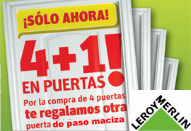 Ofertas de Leroy Merlin en puertas de madera