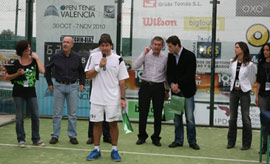 Cristian Gutiérrez actual campeón del mundo, este año 2012, estará en la Galaxia de Pádel en Castellón