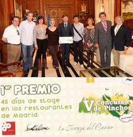 Alumnos de la Escuela de Hostelería de Castellón ganan el primer premio el V concurso de Pinchos Goormeet - Cátedra Ferran Adrià