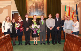 Imposición de la banda a la reina de Santa Rita 2012 del Ayuntamiento de Castellón, María Dolores Zabalza Prieto