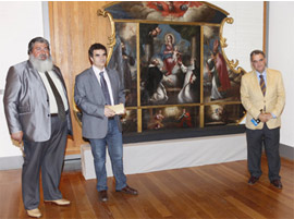 Presentación del Retablo de la Virgen del Rosario en el MUSEU