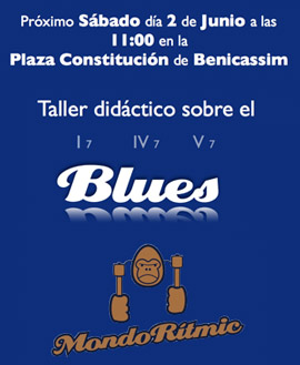 Taller didáctico sobre el blues el sábado 2 de junio en Benicàssim