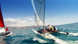 Los catamaranes de Benicàssim inauguran el programa de actividades de la Regata Costa Azahar