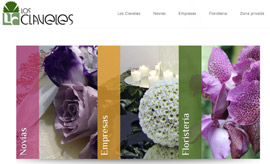 Nueva web de la floristería Los Claveles