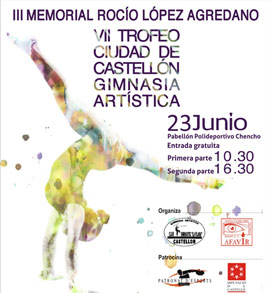 VII trofeo Ciudad de Castellón de gimnasia artística el 23 de junio