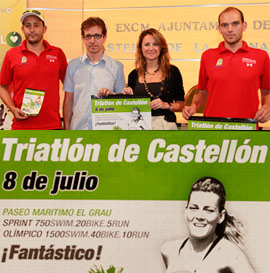 Presentación del III Triathlón Ciudad de Castellón. Más de 1.200 atletas