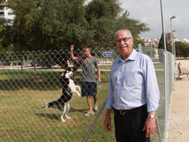 Espacio de esparcimiento para perros en distritos de Castellón