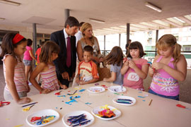 El Alcalde de Castellón visita el CEIP Gaetà Huguet