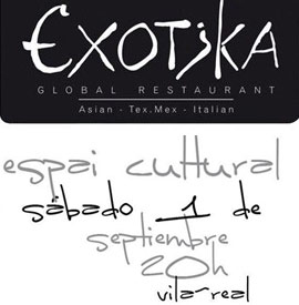 Fiesta con arte, gastronomía y música de jazz en el restaurante Exotika de Vila-real