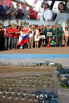 Inauguración del XVIII Campeonato del Mundo de rally Aéreo. Fotografías del acto y recorrido aereo