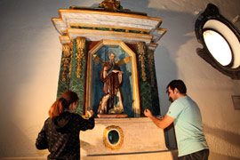 Restauración de dos altares de la ermita de la Balma