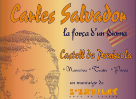 Poesia i teatre de Carles Salvador al Castell de Peníscola