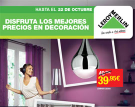 Disfruta los mejores precios en decoración en Leroy Merlín