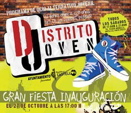 Calendario de actividades de Distrito Joven, programa de ocio