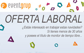 ¿Estás interesado en trabajar estas navidades?. Eventgrup