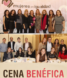 Cena benéfica en Castellón organizada por la Sección Joven de la Asociación “Mujeres en Igualdad”