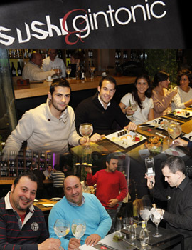 Cena Sushi-gintonic en el Mercat de les Tapes