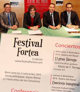 El V Festival Internacional Fortea de música del 5 al 9 de diciembre