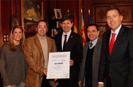 El Alcalde de Castellón, Alfonso Bataller, recibe a Eventgrup  empresa ganadora de los III Premios Corresponsables