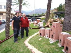 Montaje del Belén municipal de Benicàssim