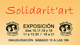 Próxima inauguración de la exposición Solidarit´art
